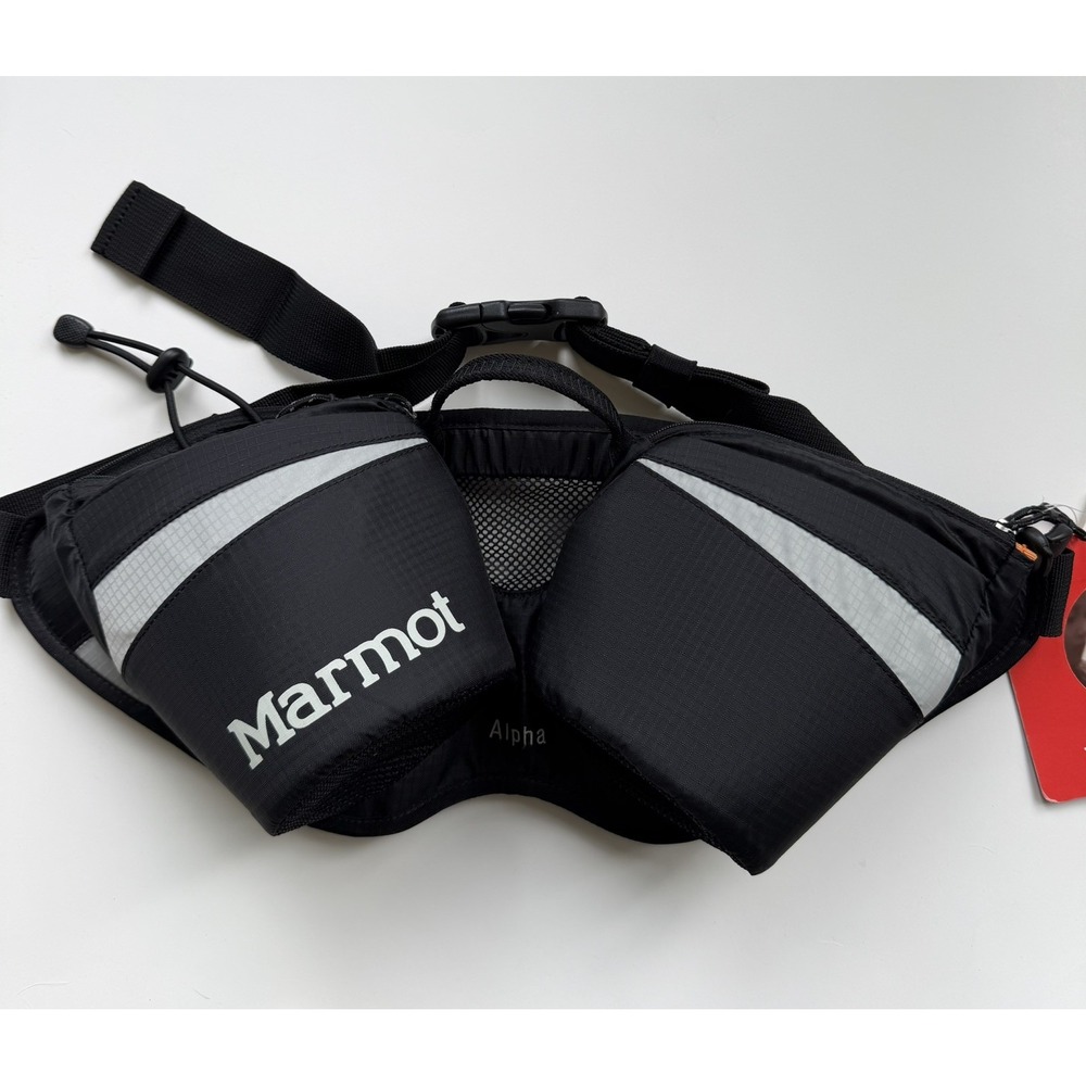 NWT MARMOT Alpha Hiking Waist Pack Black Lumbar Trail Bag  New